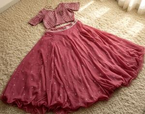 Elegant Pink Lehenga Choli Set