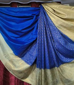 Elegant Blue Banarasi Silk Saree