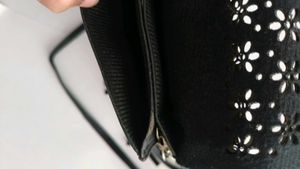 Tiara Headband, Bracelet and black purse