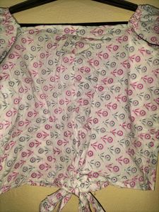 Printed Crop Top
