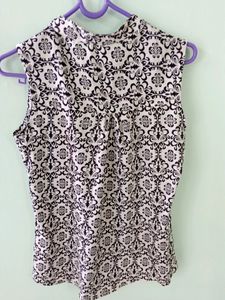 Printed Blank &amp; White Shirt