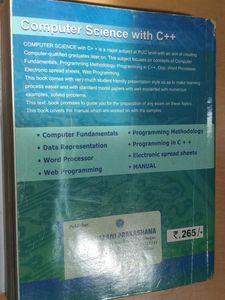 Computer Science I-PUC Prescribed Text Book