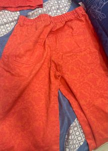 Orange Patterned co rd set