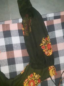 Elegant Black Embroidered Gown