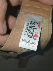 Full Coverage Tan Color Bra With Three Hooks