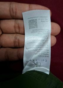 Calvin Klein Men's Olive Green Shirt