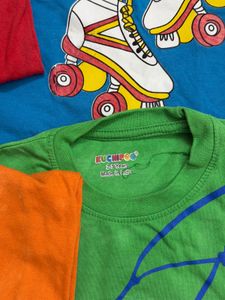 toddlers T-shirts with pajamas/ set of 4