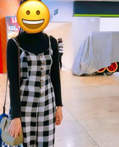 Checkered Jumpsuit with Inner Top