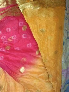 bandhani saree