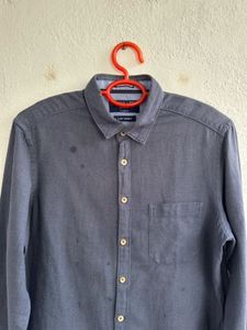 Men's Dark Blue Long Sleeve Shirt
