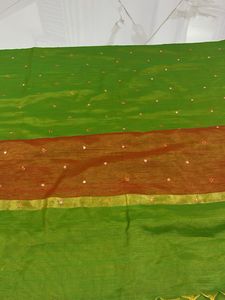 Elegant Green Saree with Blouse