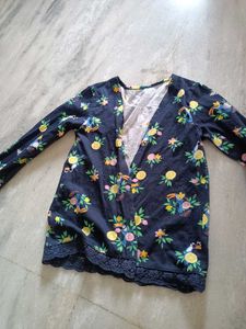 jacket with Yellow &amp; White Striped Button-Up Dress