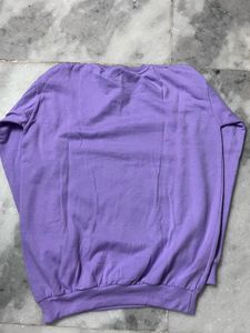 Lavender Graphic Print Sweatshirt
