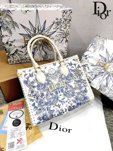 DIOR* *BRAIDED CELESTIAL PRINT HANDBAG WITH WHIPST