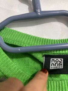 🎁Y2k Green Knitted Sweater S