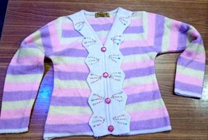 Striped Cardigan Mudium Size