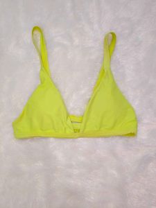 Neon Yellow Bikini Top
