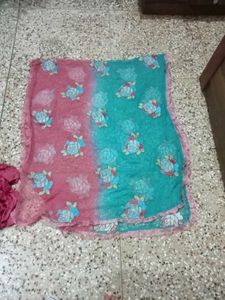 Pink Floral Kameez and Salwar set