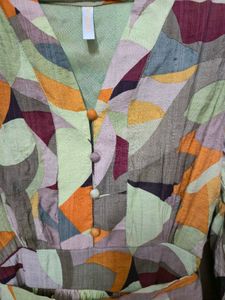 Chic Geometric Print Dress