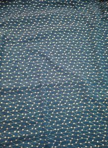 Elegant Teal Saree with Intricate White Pattern 3