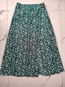 Floral Print Midi Skirt
