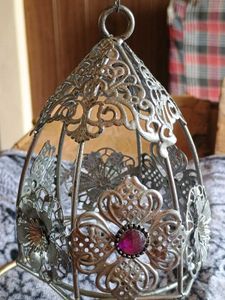 Vintage Silver Filigree  Christmas hangings