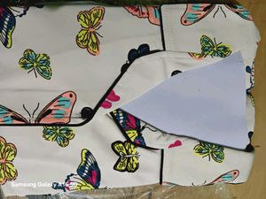 Cute Butterfly Print Pajama Set
