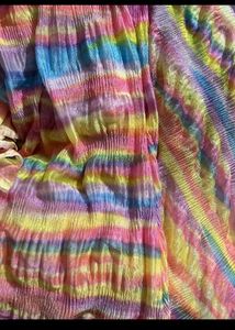 Colorful Pleated fabric