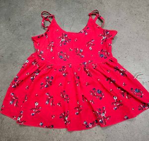 Red Floral top