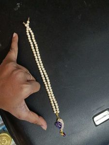 Pearl Necklace with Floral Pendant