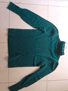 Teal Turtleneck Sweater