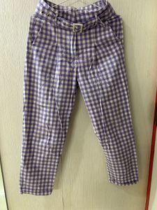 Gingham Cut-Out Cropped Top