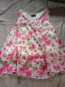 Pink Flower Top