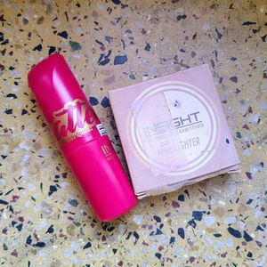 Insight cosmetic highlighter + lipstick combo