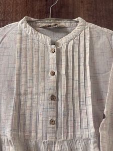 Taavi Elegant Beige Printed Kurta