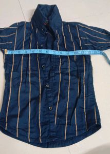 kids Striped Blue Shirt