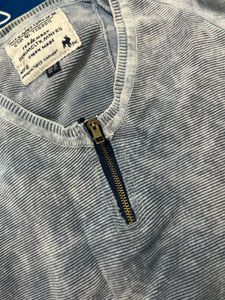 Men's Vintage Wash Zipper Sweater