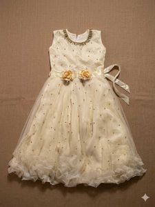 Beautiful Cream Gown with Embellishments