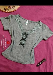 cute lace bow top