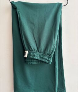 GLITCHEZ Women High Waisted Green Trouser