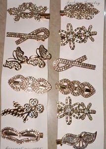 Sparkling Rhinestone Hair Clips Set