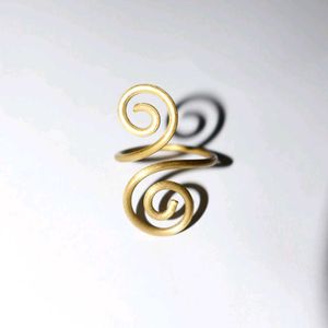 Swirl Spiral Ring - Handmade