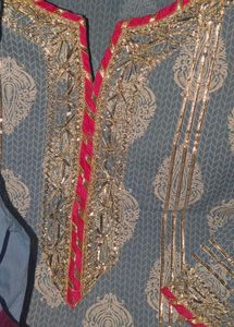 Blue Coloured Pure Cotton Kurta Set
