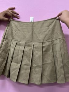 Pleated Mini Skirt