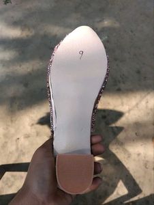 Pink Belly Sandal with multi stone work
