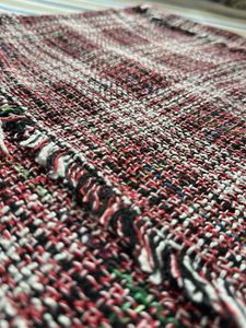 Tweed Mini Skirt with Fringes