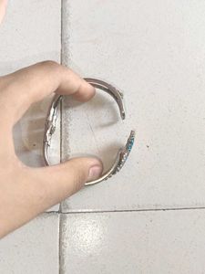 Sparkling Silver Bangle Bracelet