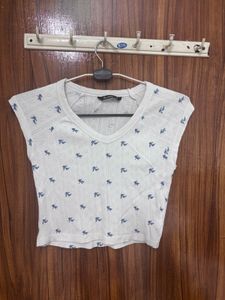 Cute White Cropped Top