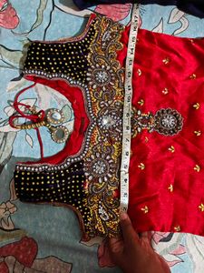 Red Embroidered Kurta Set with dupatta