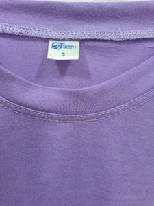 Overized Purple Moon Child Graphic T-Shirt